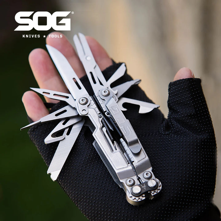 SOG PowerPint 18-in-1 Multi-Tool – Compact Tactical EDC with Pliers & Knife