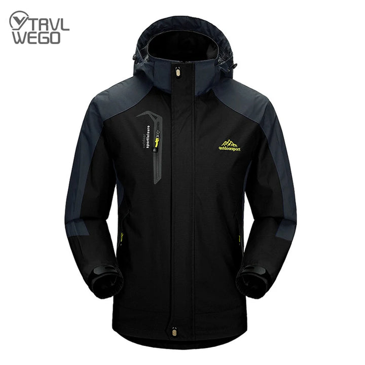 TRVLWEGO Men’s Waterproof Hiking Jacket Outdoor Windbreaker