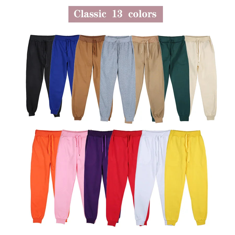 Men’s Athletic Training Joggers Loose Fit Fleece Sweatpants