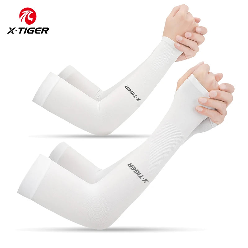 X-TIGER Cycling Arm Sleeves UV Protection Ice Fabric