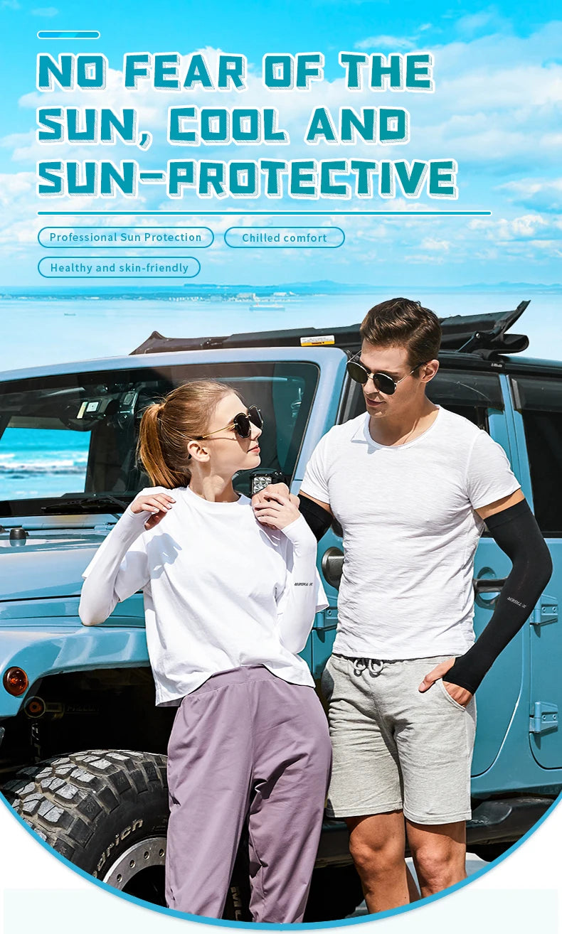 X-TIGER Cycling Arm Sleeves UV Protection Ice Fabric