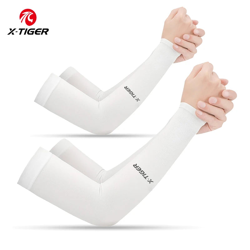 X-TIGER Cycling Arm Sleeves UV Protection Ice Fabric