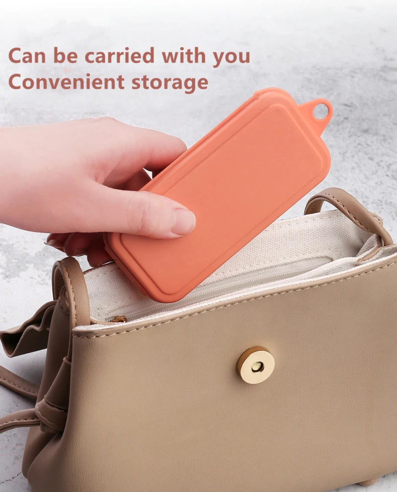 4-Pcs Portable Wheat Straw Tableware Set with Detachable Cutlery