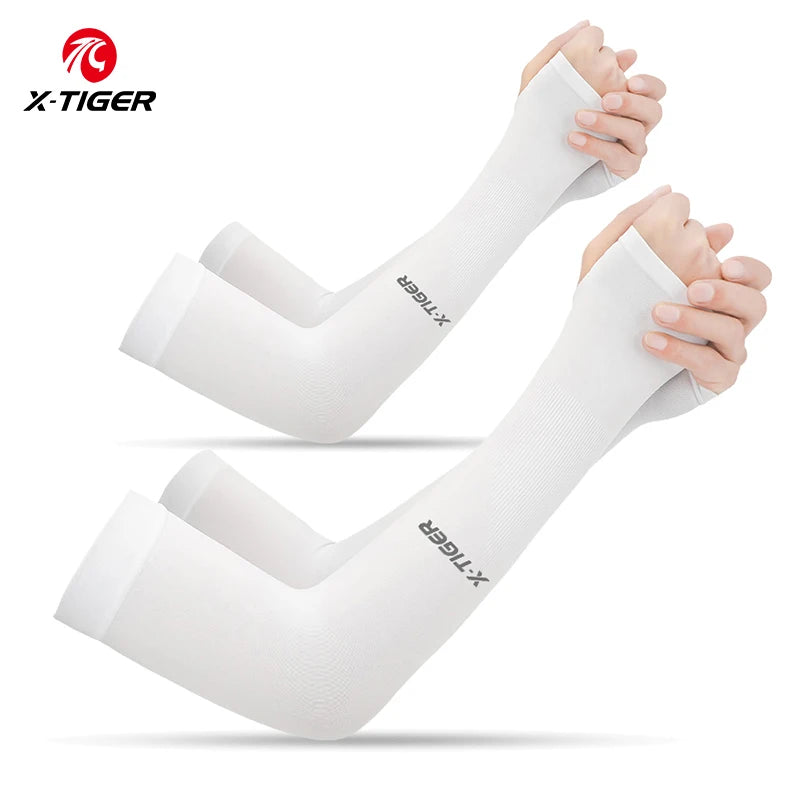 X-TIGER Cycling Arm Sleeves UV Protection Ice Fabric