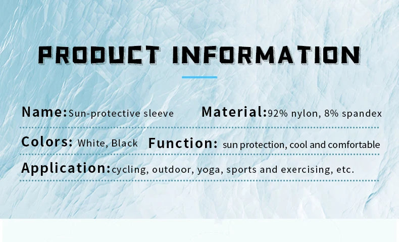 X-TIGER Cycling Arm Sleeves UV Protection Ice Fabric
