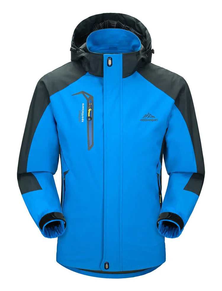 TRVLWEGO Men’s Waterproof Hiking Jacket Outdoor Windbreaker