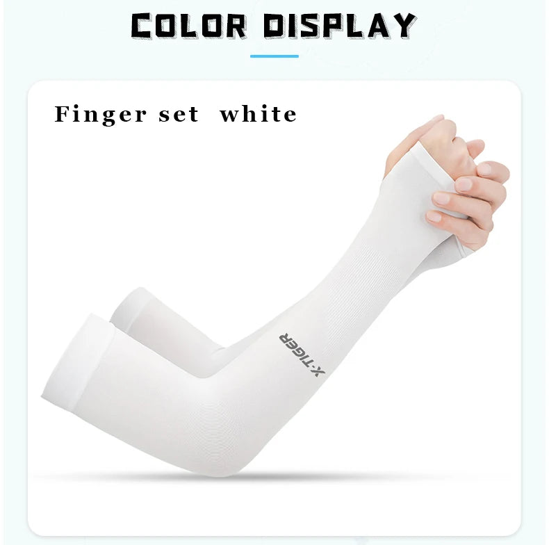 X-TIGER Cycling Arm Sleeves UV Protection Ice Fabric