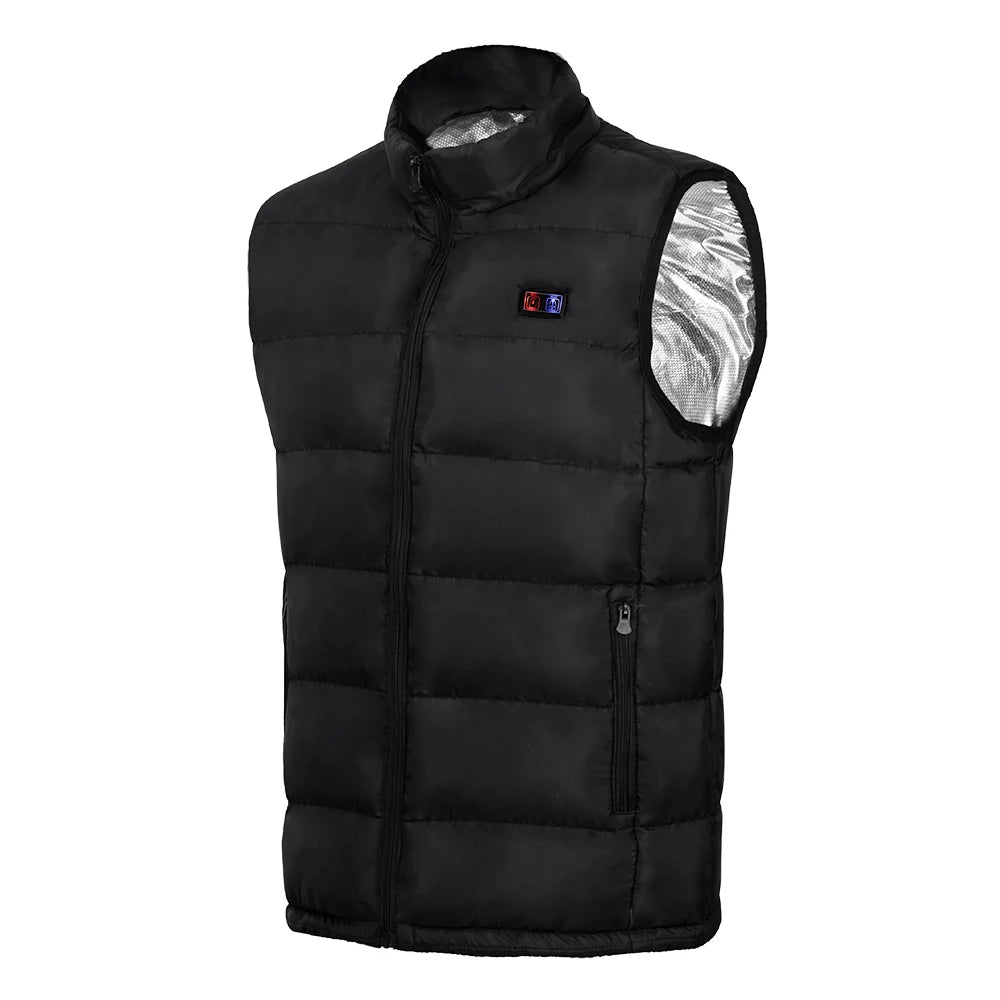 USB Heated Jacket with 9 Zones Electric Graphene Heat Coat