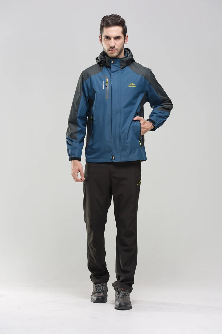 TRVLWEGO Men’s Waterproof Hiking Jacket Outdoor Windbreaker