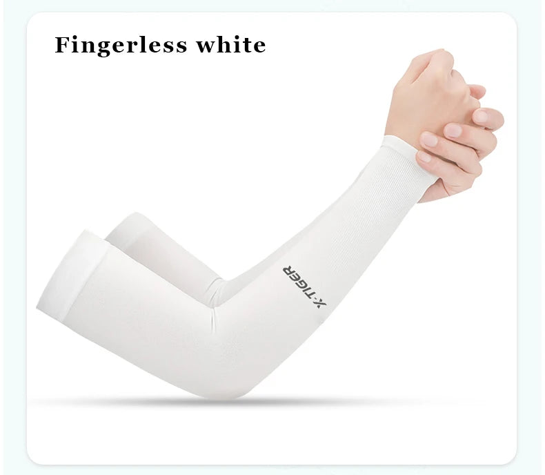 X-TIGER Cycling Arm Sleeves UV Protection Ice Fabric
