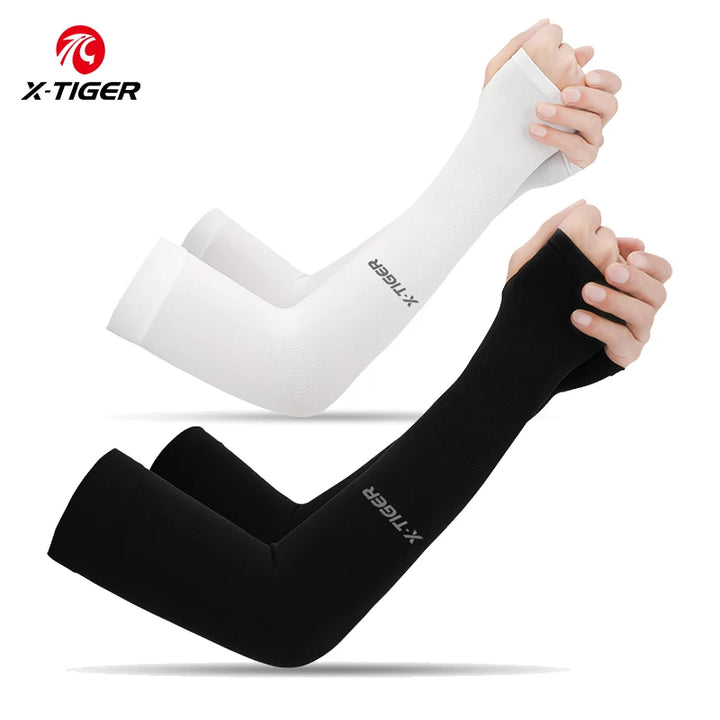 X-TIGER Cycling Arm Sleeves UV Protection Ice Fabric