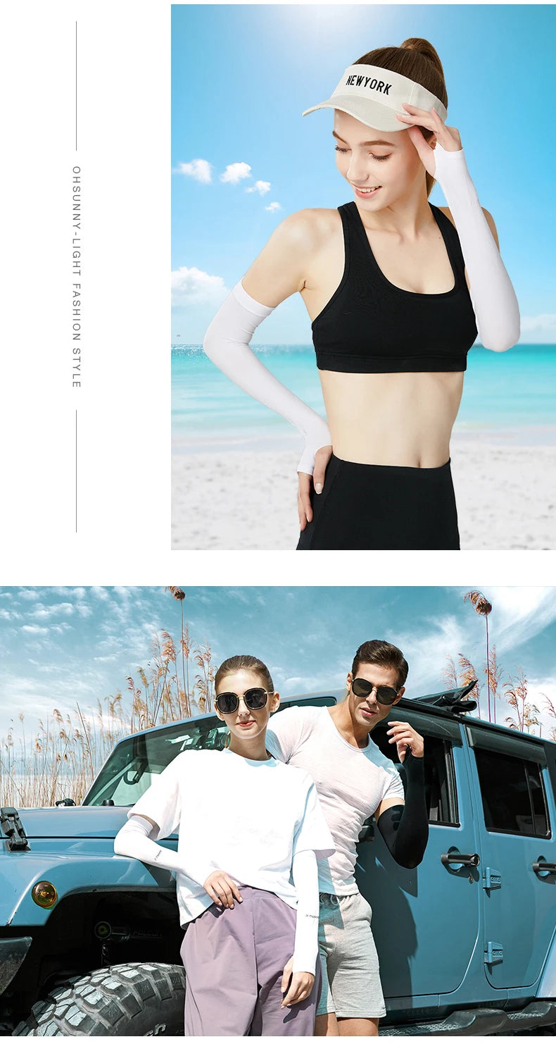 X-TIGER Cycling Arm Sleeves UV Protection Ice Fabric