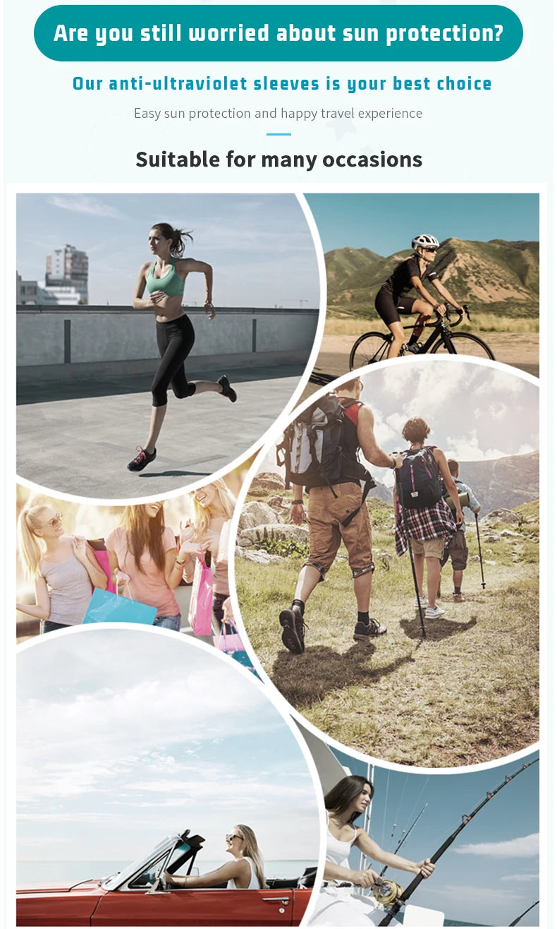 X-TIGER Cycling Arm Sleeves UV Protection Ice Fabric