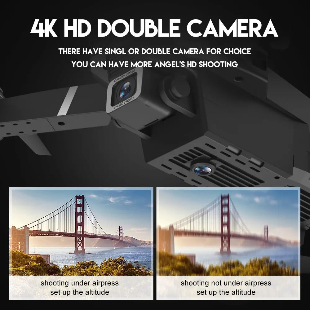 E88Pro Foldable RC Drone with 4K HD Camera – 2024 Model
