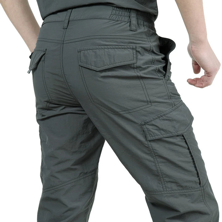 Men’s Summer Tactical Cargo Pants Lightweight Waterproof