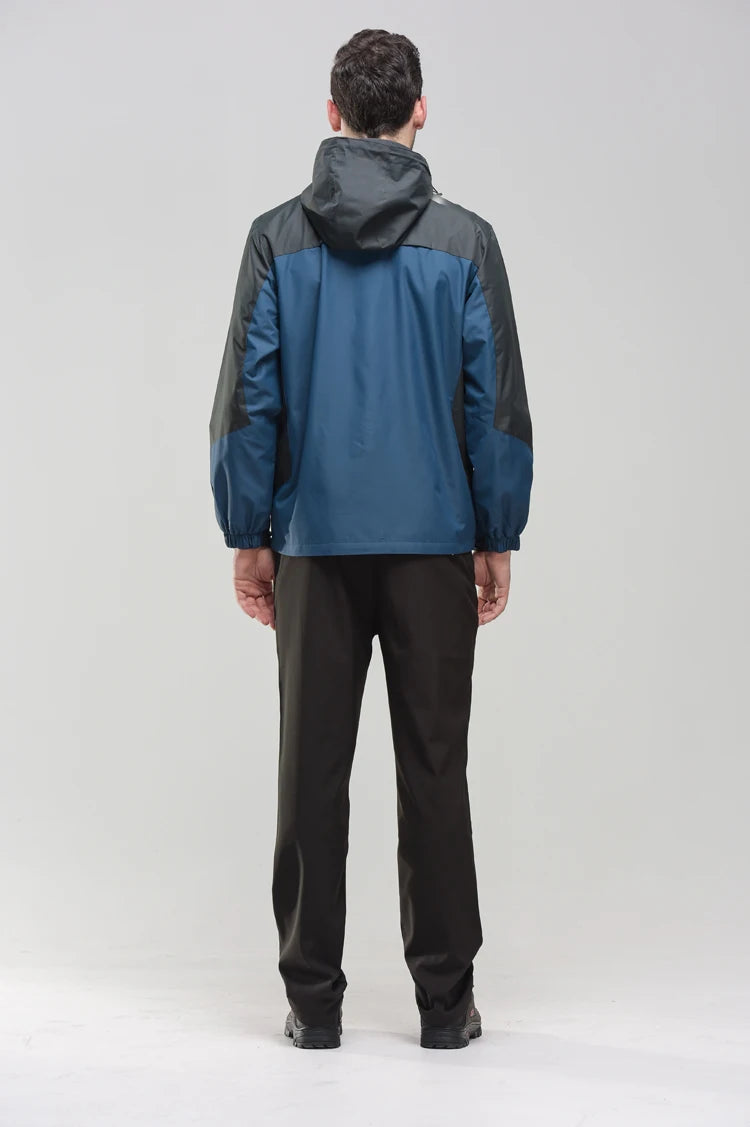 TRVLWEGO Men’s Waterproof Hiking Jacket Outdoor Windbreaker