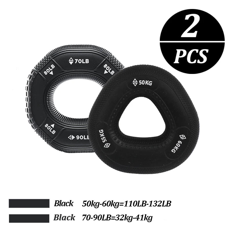 Silicone Adjustable Hand Grip Trainer 20–90LB Forearm & Finger Strengthener