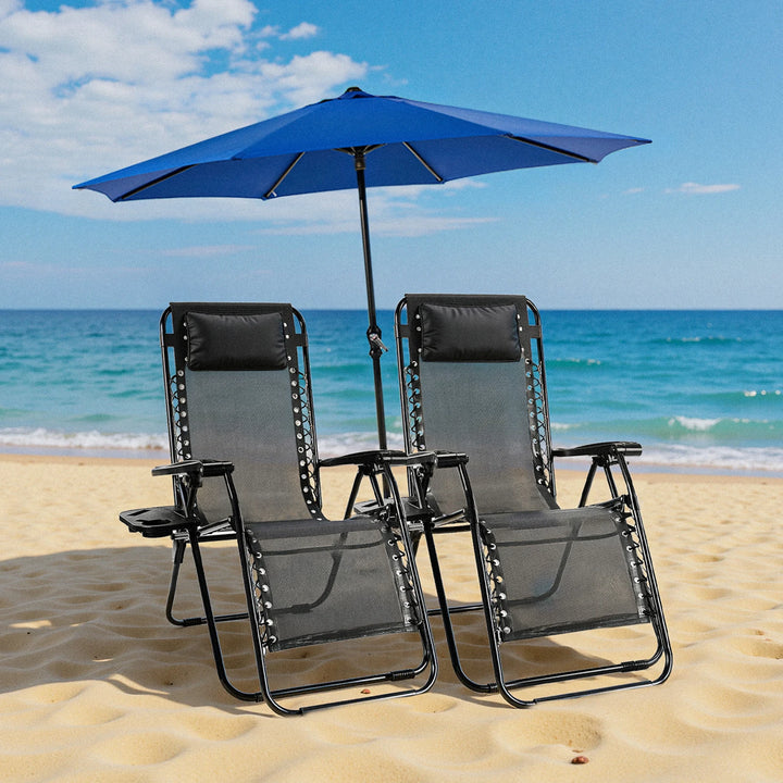 JHK Zero Gravity Recliner Chairs Set of 2 with Cup Holders