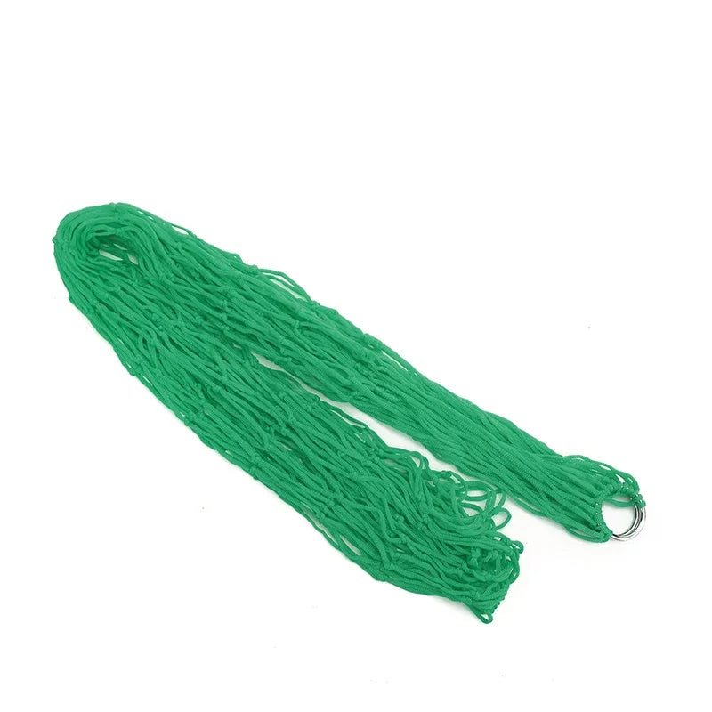 Single Person Outdoor Camping Hammock Thick Mesh Nylon