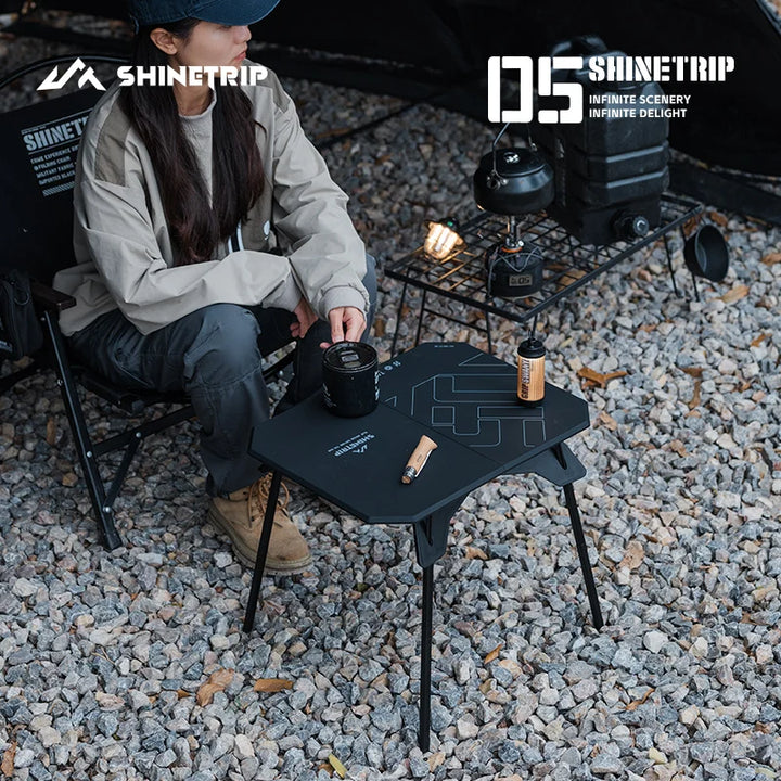ShineTrip 05 Ultralight Camping Table – Folding Dual-Purpose Portable Table