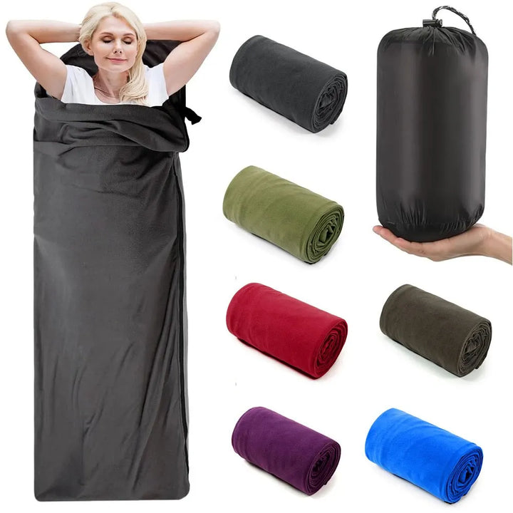 Ultralight Fleece Sleeping Bag Liner for Camping & Travel
