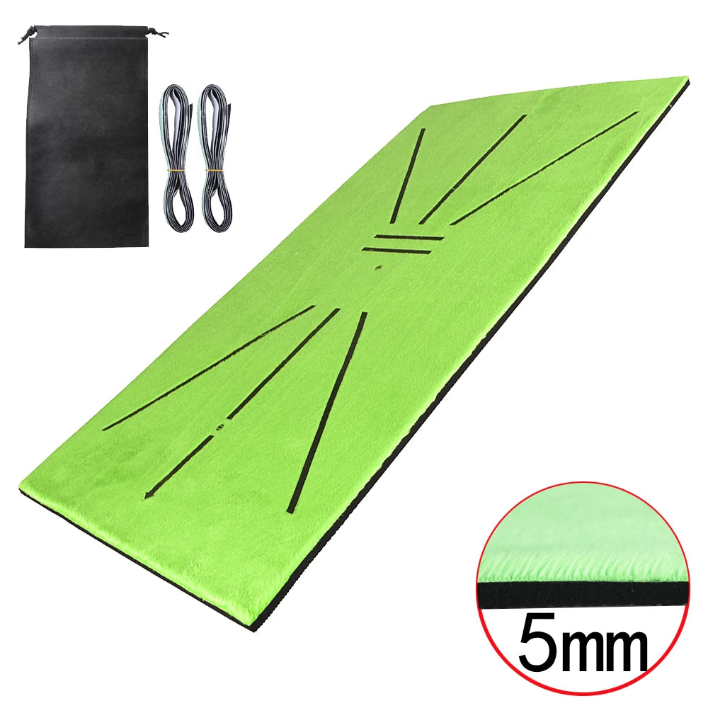 Golf Swing Training Mat with Impact Trace Direction Pad
