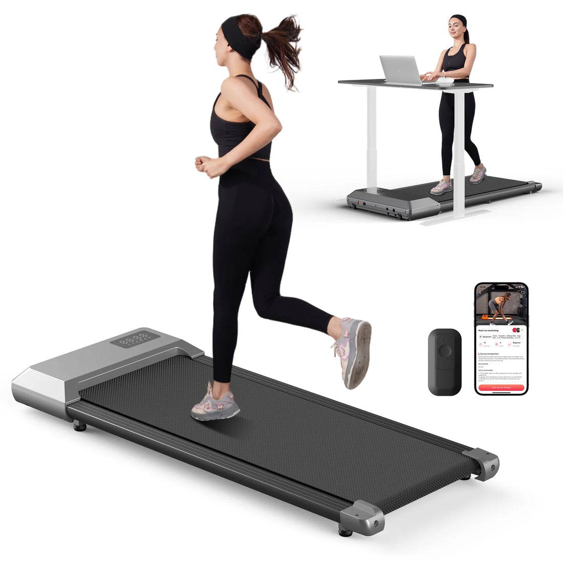 300lbs 2.5HP Treadmill – 2-in-1 Walking & Running Fitness Machine