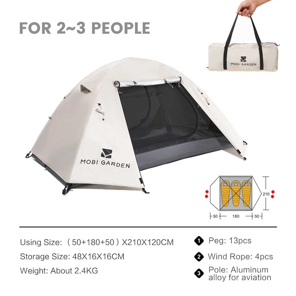 MOBI GARDEN Camping Tent – Waterproof, Sun-Protected & Easy Setup