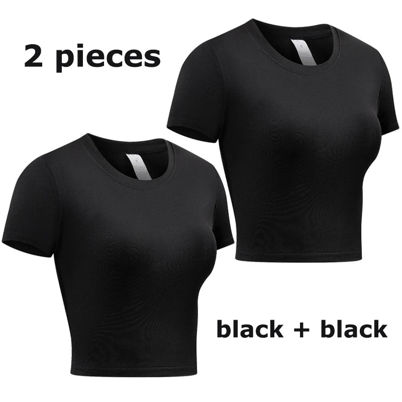 Women’s Compression Short Sleeve Athletic Quick-Dry Workout Shirt