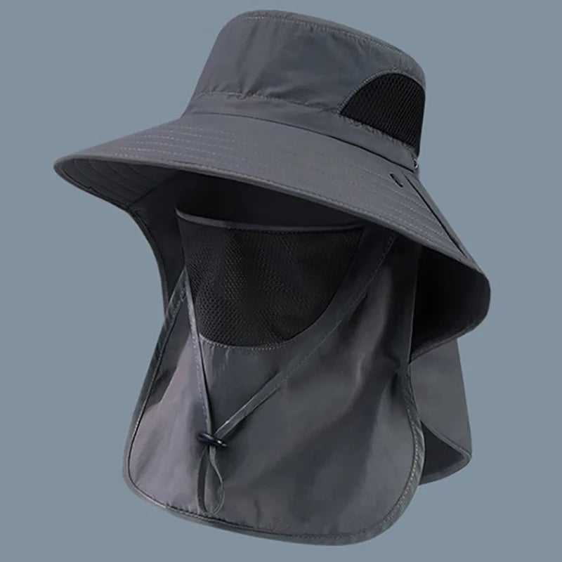 Summer UV Protection Sun Hat with Neck Flap for Outdoor Activities