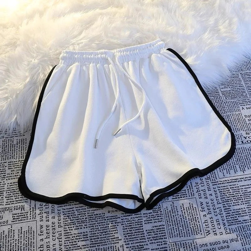 Women’s Yoga Shorts Loose Mid-Waist Breathable Wide-Leg