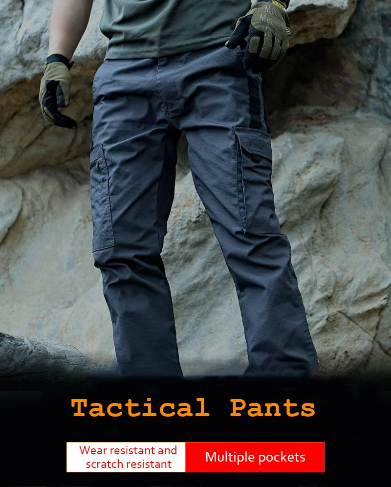 Men’s Tactical Cargo Work Pants Waterproof Outdoor Trousers
