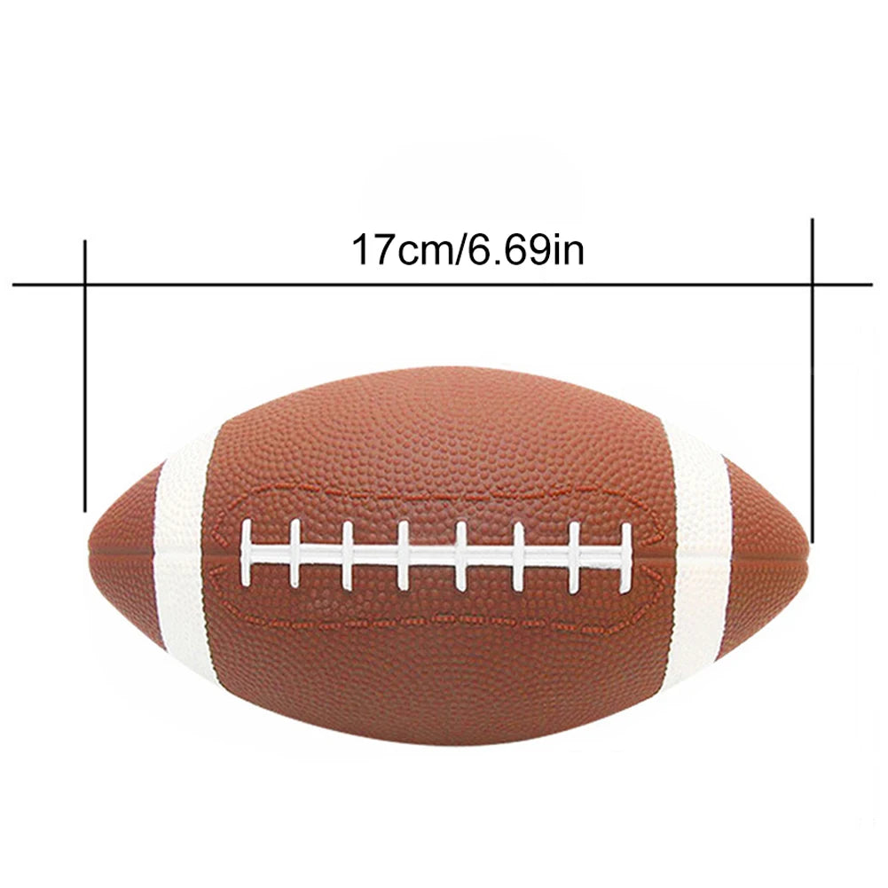 Teen Rugby & American Football – Anti-Slip Kids Game Ball with Inflator
