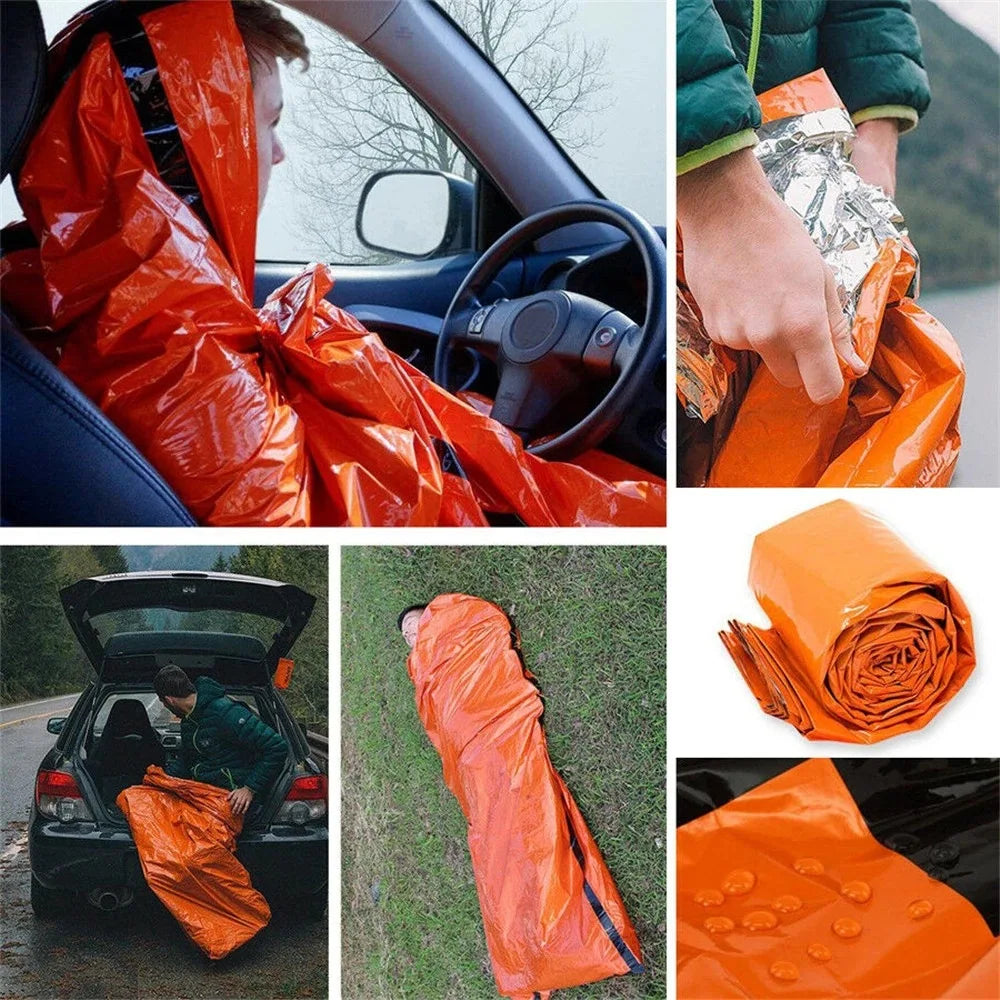 Portable Waterproof Emergency Survival Sleeping Bag Mylar Thermal Sack