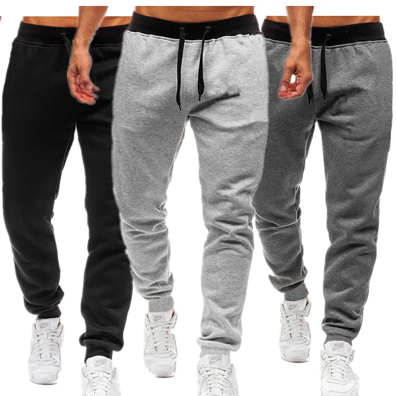 Men’s Athletic Training Joggers Loose Fit Fleece Sweatpants