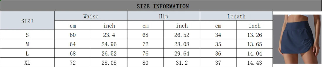 Women’s High-Waist Sports Skirt