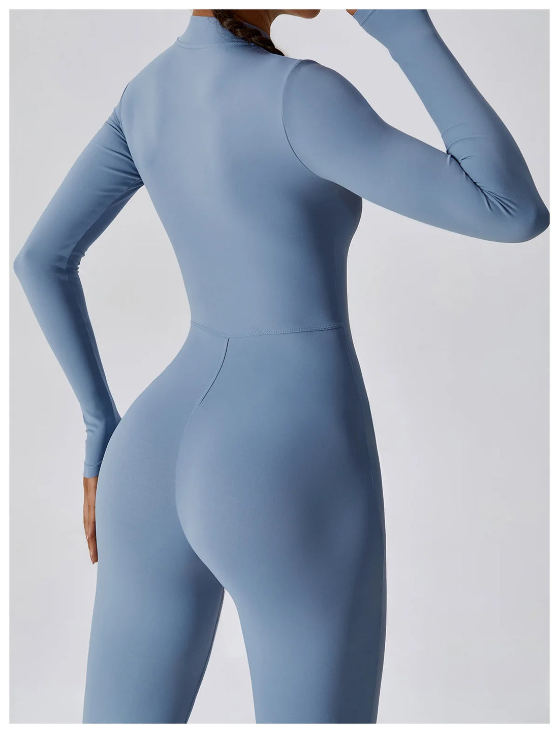 Women’s Summer Zipper Workout Jumpsuit Fitness Yoga Set