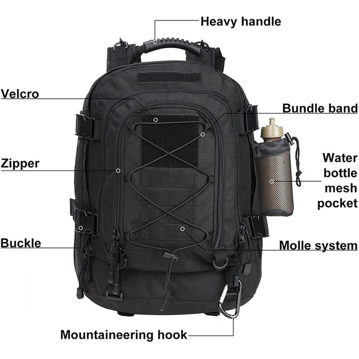 LQARMY 60L Tactical Military Backpack
