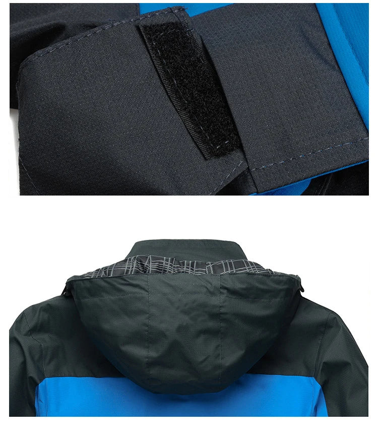 TRVLWEGO Men’s Waterproof Hiking Jacket Outdoor Windbreaker