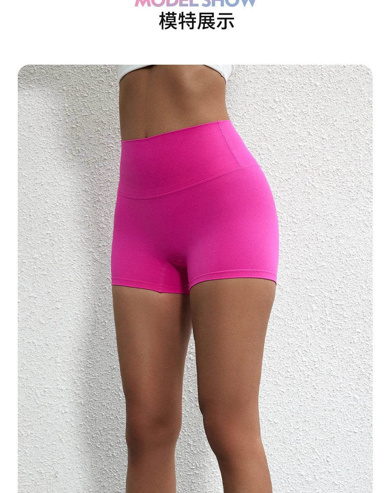 Women’s High-Waist Yoga & Fitness Shorts