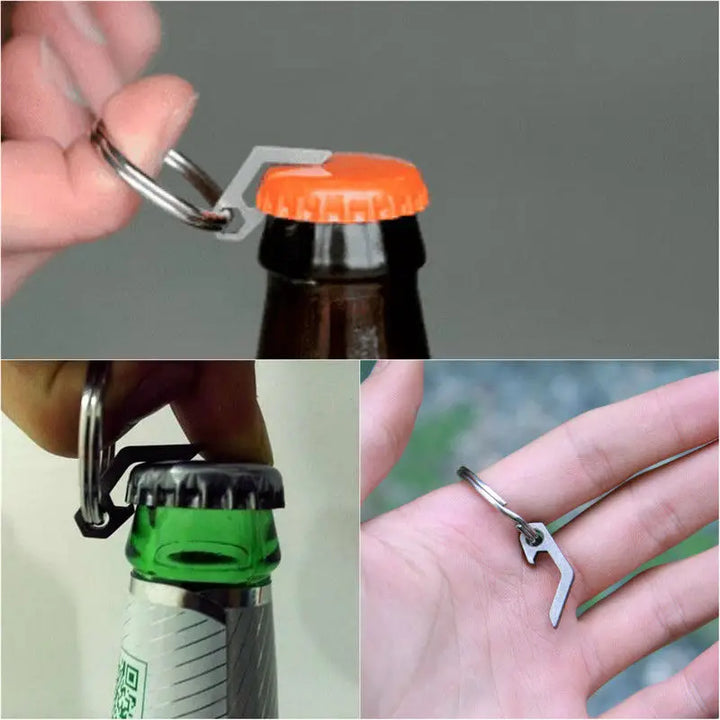 EDC Mini Bottle Opener Keyring – Lightweight Pocket Tool for Camping & Outdoors