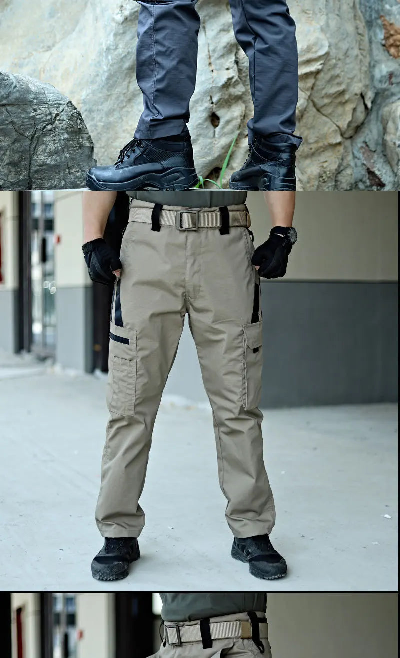 Men’s Tactical Cargo Work Pants Waterproof Outdoor Trousers