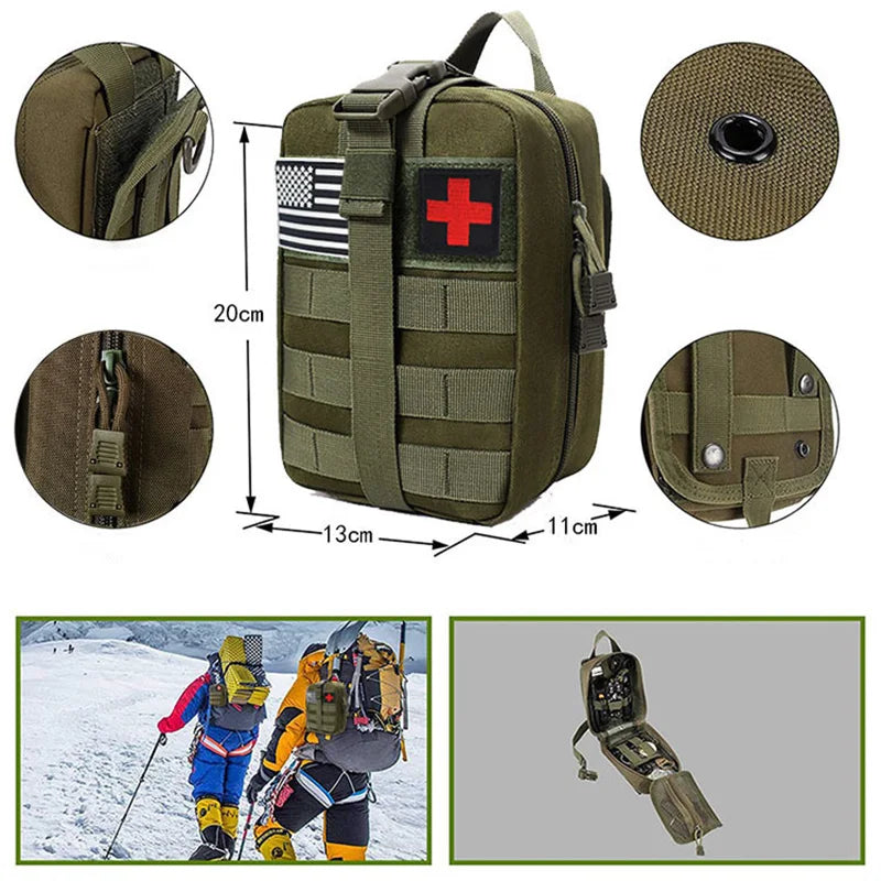 Survival First Aid Kit – Full Molle Emergency & Trauma Bag for Outdoors