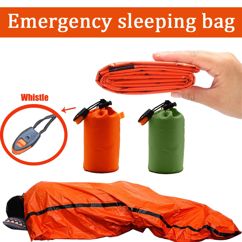 Portable Waterproof Emergency Survival Sleeping Bag Mylar Thermal Sack