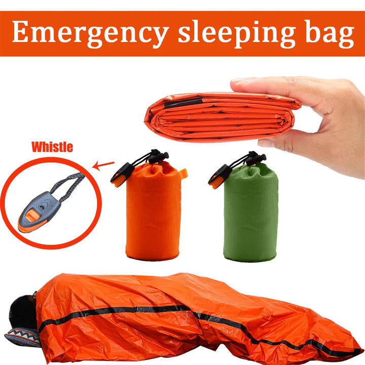 Portable Waterproof Emergency Survival Sleeping Bag Mylar Thermal Sack