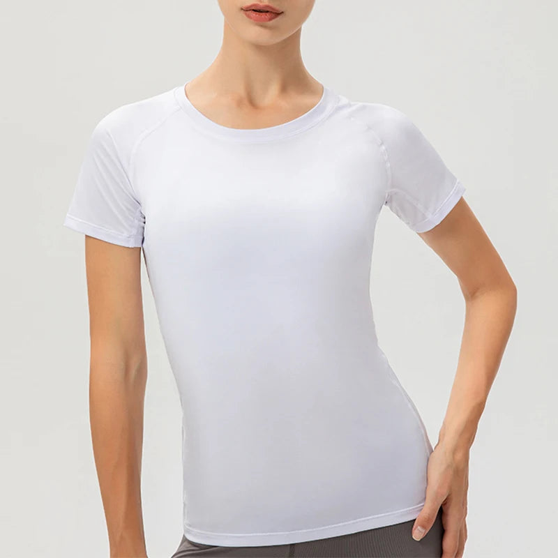 Women’s Compression Shirt Quick-Dry Athletic Workout Tee