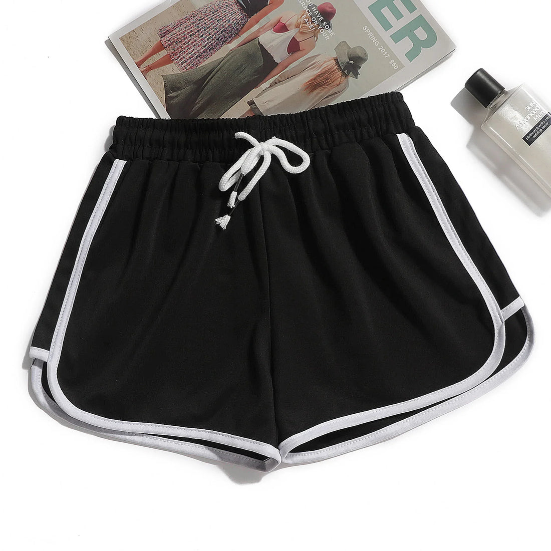 Women’s Yoga Shorts Loose Mid-Waist Breathable Wide-Leg
