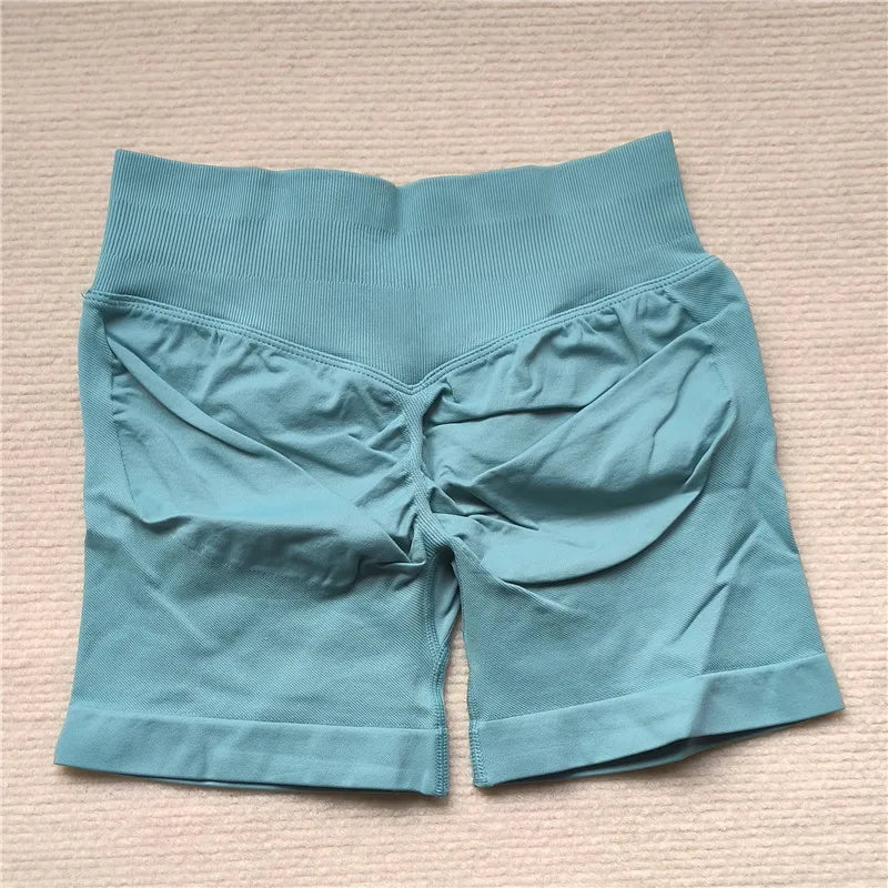 Women’s Scrunch Butt Gym Shorts – Seamless Biker & Yoga Athletic Shorts