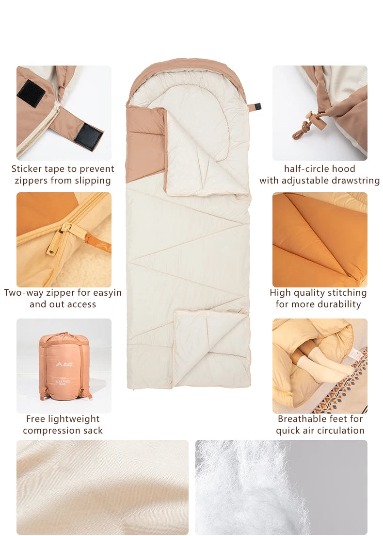 BISINNA Ultralight 4 Season Warm Camping Sleeping Bag