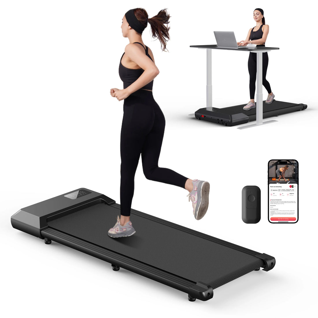 300lbs 2.5HP Treadmill – 2-in-1 Walking & Running Fitness Machine